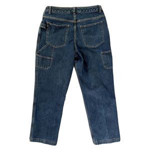 Duluth Trading Co. Dark Wash Carpenter Jeans Womens Size 10x29 Heavy Duty VGUC